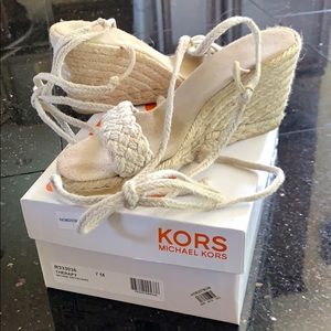 Espadrille lace up sandals